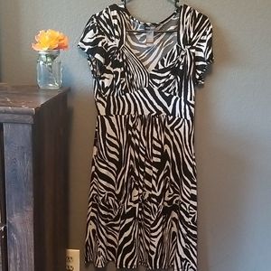 Zebra print dress